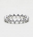 Pave Zig Ring in 925 Silver with High Quality Simulated Diamonds - Ash & Harry