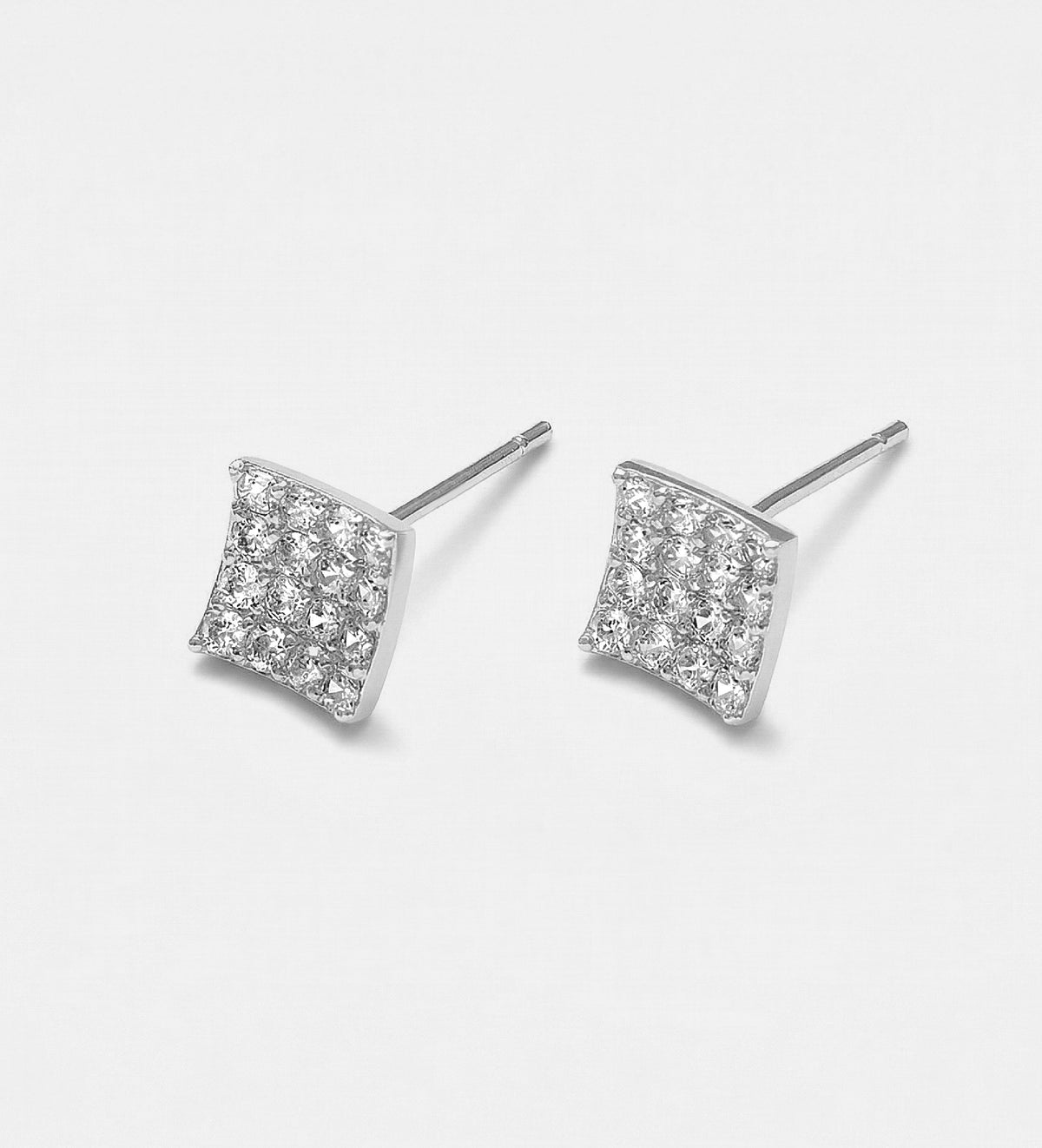 Pixel Pavé Studs With High Quality Simulated Diamonds - Ash & Harry