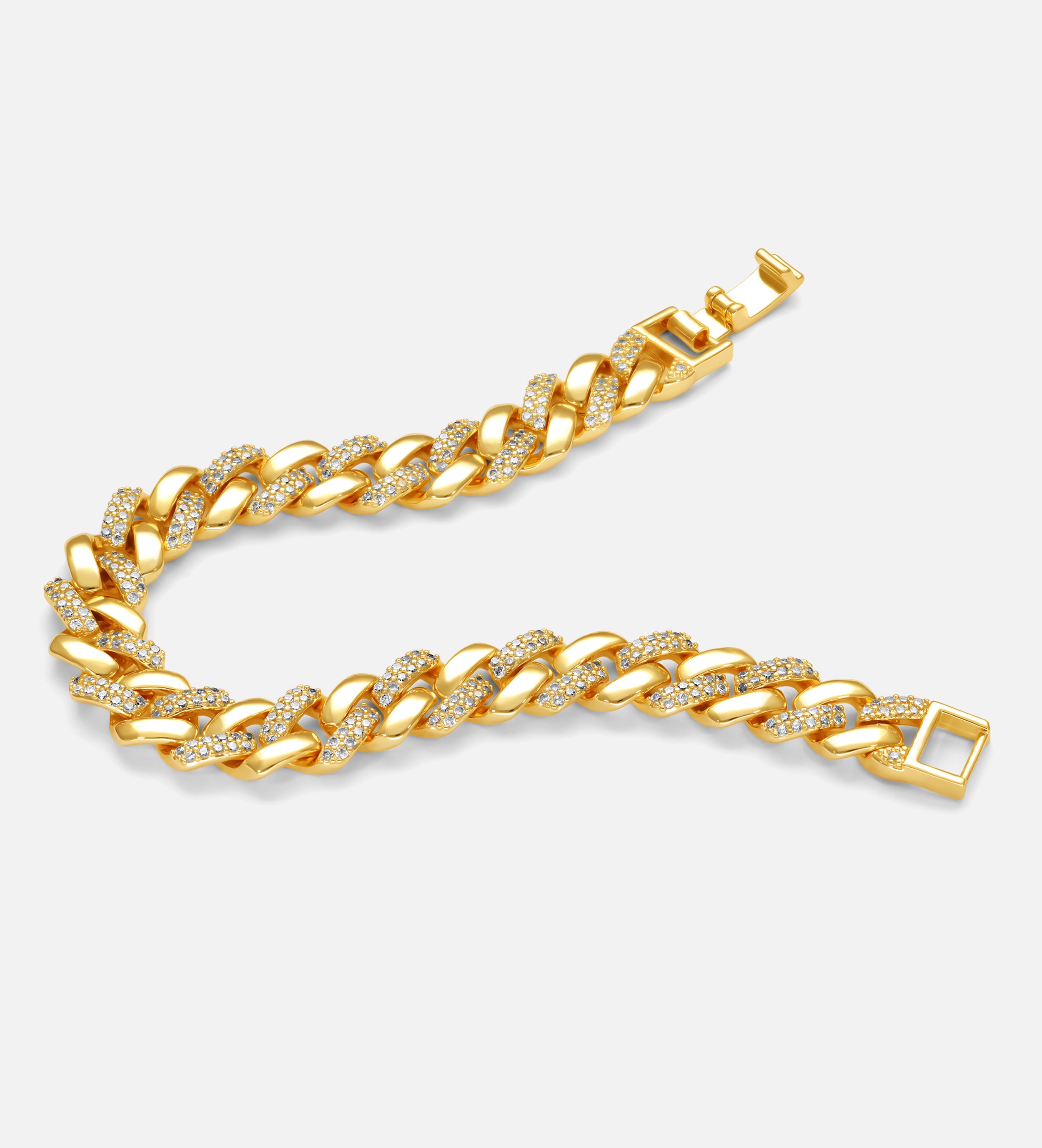 Radiant Cuban Link Diamond Bracelet - Ash & Harry