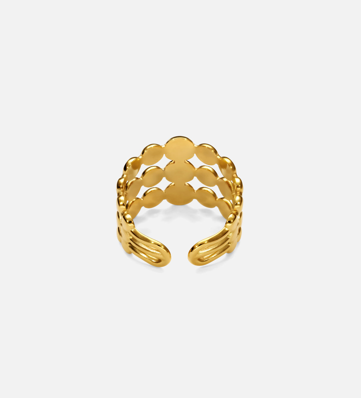 Radiant Triple Band Malachite Ring - Ash & Harry