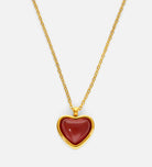 Red Carnelian Heart Necklace - Ash & Harry