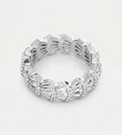 Scallop Shell Ring in 92.5 Silver with High - Quality Simulated Diamonds - Ash & Harry