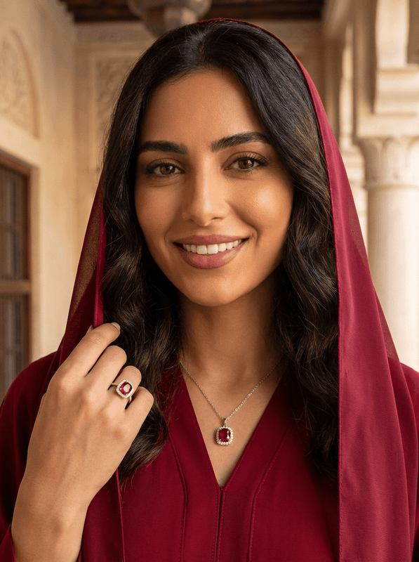 طقم كامل من الوسائد القرمزية 