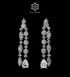 Shirin Pure White Luxury Bridal Full Set in High Quality Simulated Diamonds Rhodium Plated - Ash & Harry