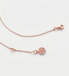 Signature Script Name Necklace With Lab Diamond in 18K Rose Gold Plating on 925 Silver - Ash & Harry