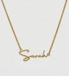 Signature Script Name Necklace in 18K Gold Plating on 925 Silver - Ash & Harry