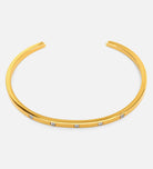 Sleek Gem Studded Cuff Bracelet - Ash & Harry