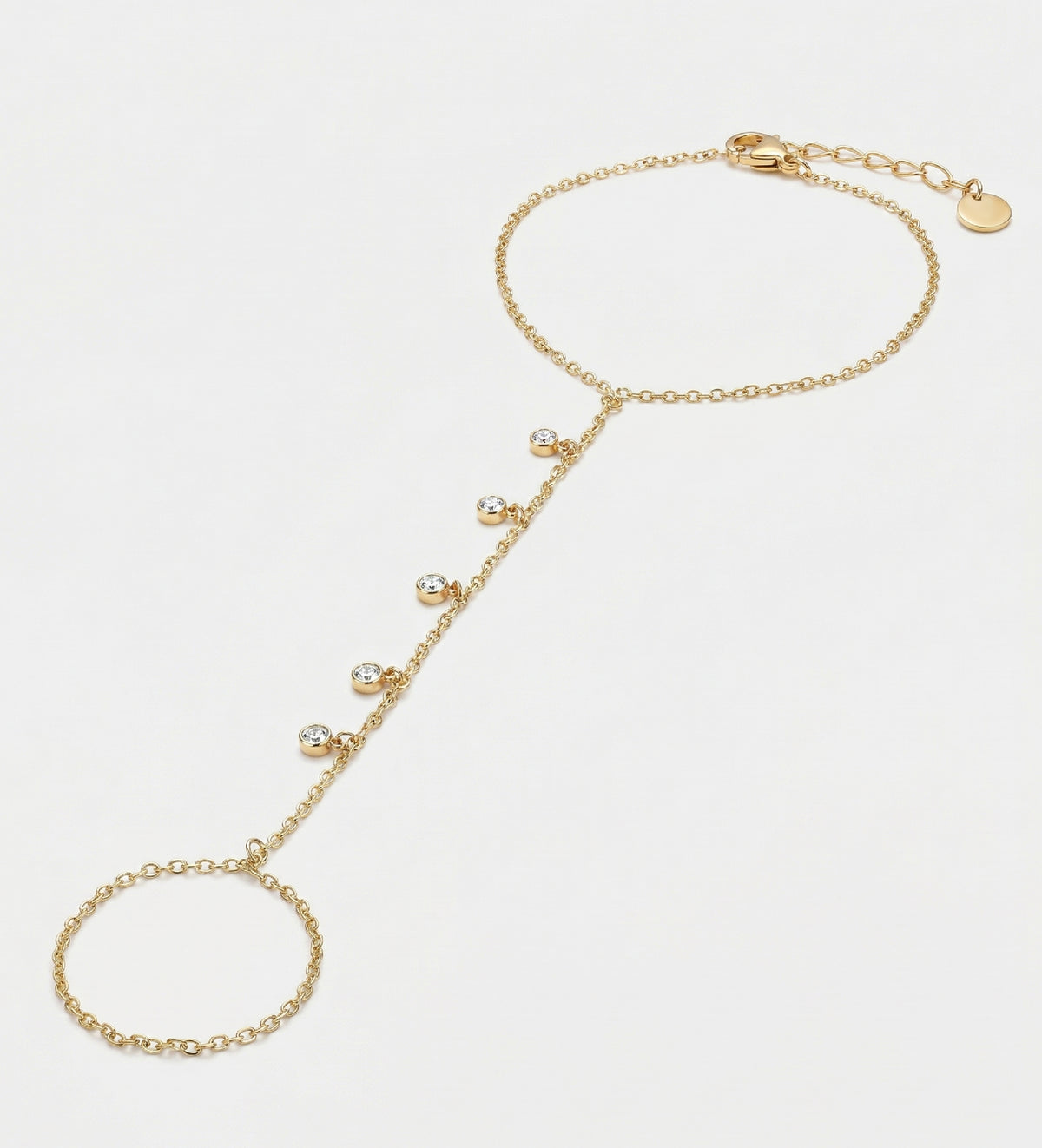 Stardrop Cascade Hand Chain With High Quality Simulated Diamonds - Ash & Harry