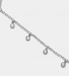 Stardrop Cascade Hand Chain in Silver With High Quality Simulated Diamonds - Ash & Harry