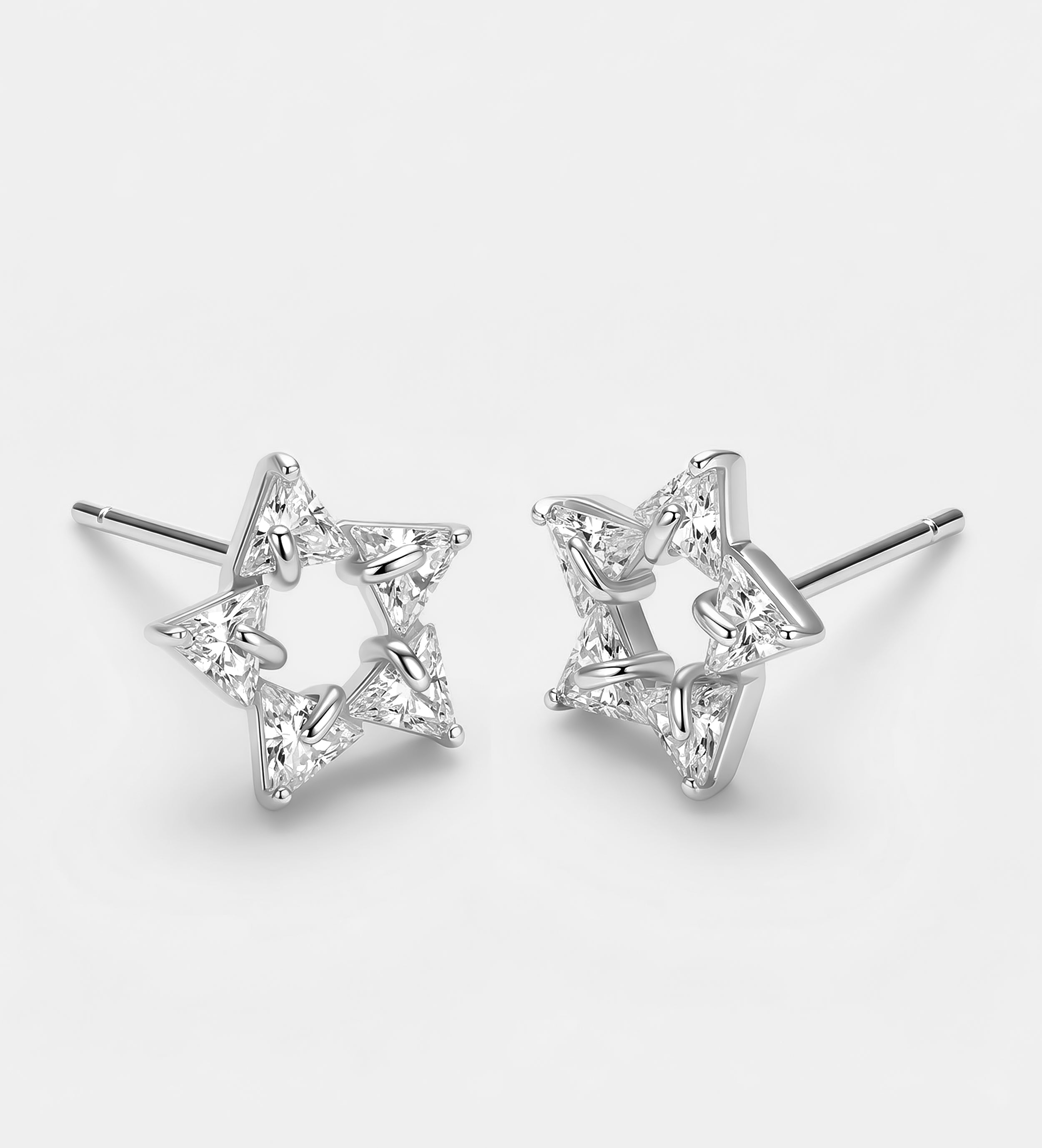 Starline Studs With High Quality Simulated Diamonds - Ash & Harry