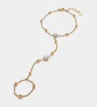 Starlink Bezel Hand Chain in Gold With High Quality Simulated Diamonds - Ash & Harry