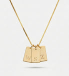 Tag Initial Necklace in 18K Gold Plating on 925 Silver - Ash & Harry