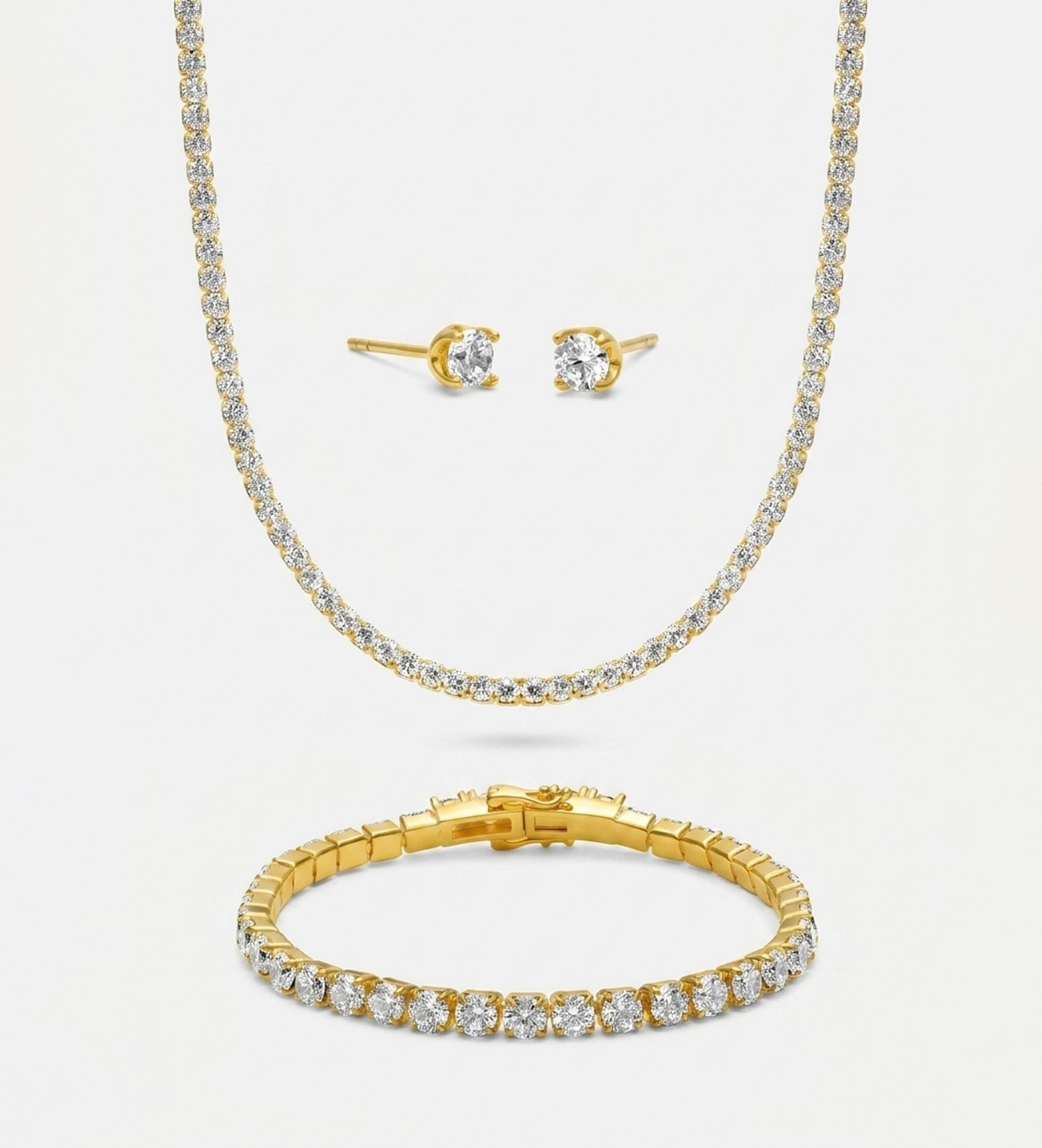 Tennis Full Set in Gold - 3 Items - Ash & Harry
