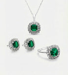 Timeless Emerald Garland Full Set in Silver - 3 Items - Ash & Harry