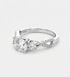 Triple Radiance Ring In 925 Silver High Quality Simulated Diamonds - Ash & Harry