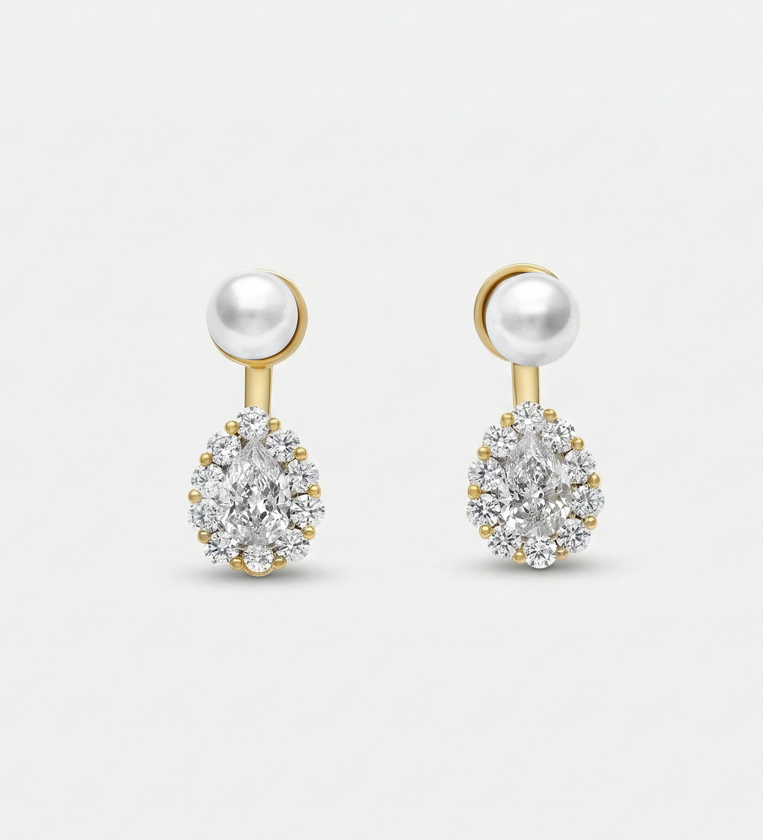 Twice As Nice Pearl Drops with Pearl and Simulated Diamonds - Ash & Harry