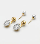 Twice As Nice Pearl Drops with Pearl and Simulated Diamonds - Ash & Harry