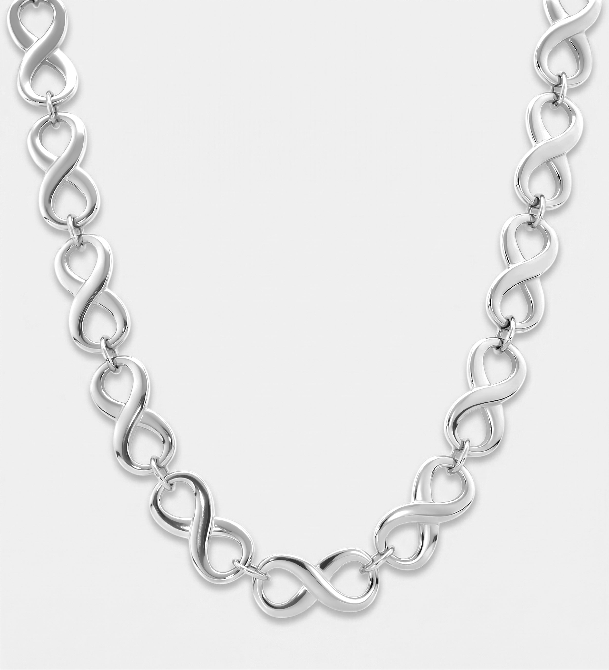 Twistfinity Necklace in Silver - Ash & Harry