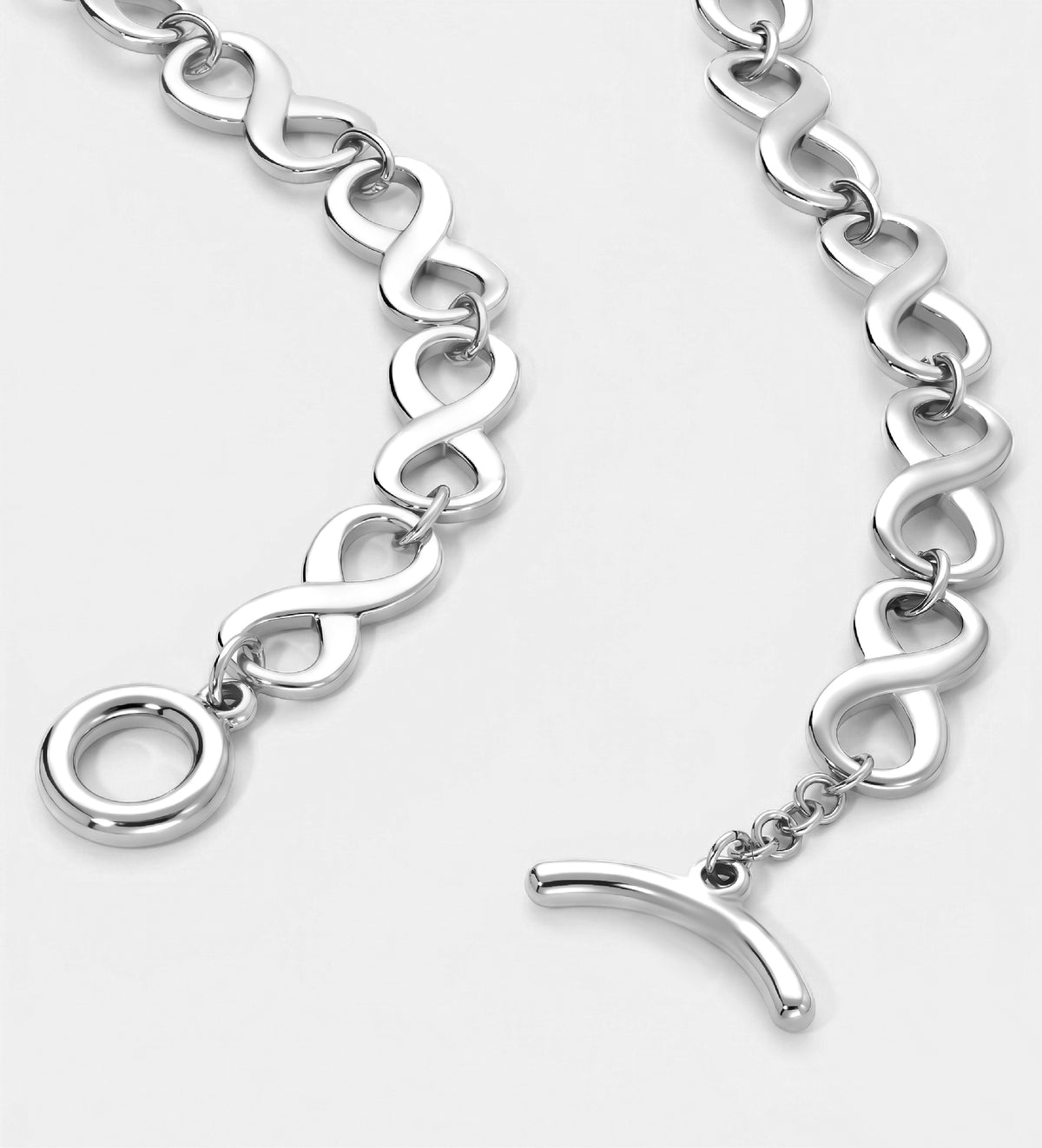 Twistfinity Necklace in Silver - Ash & Harry