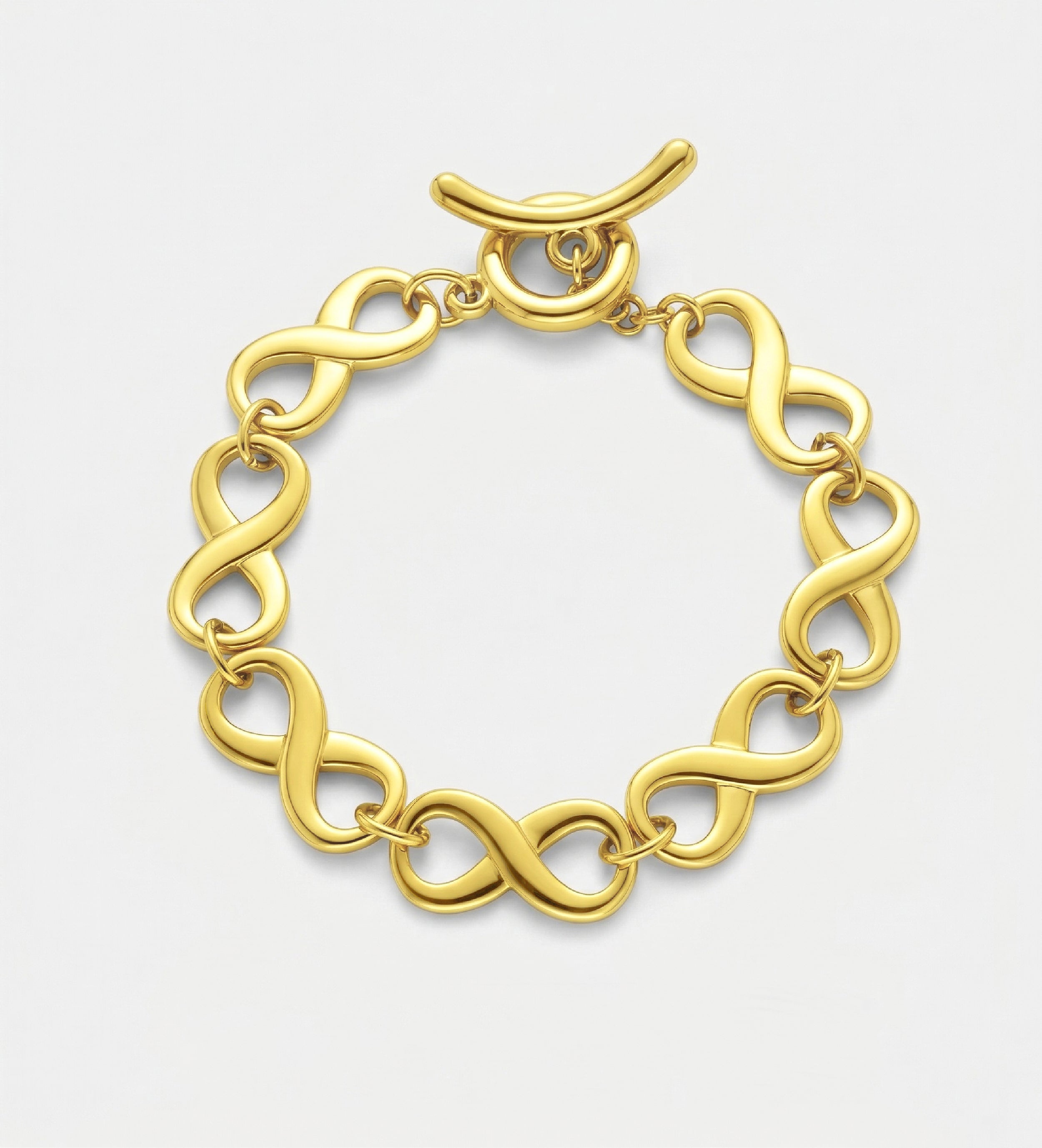 Twistfinity Toggle Bracelet in Gold - Ash & Harry