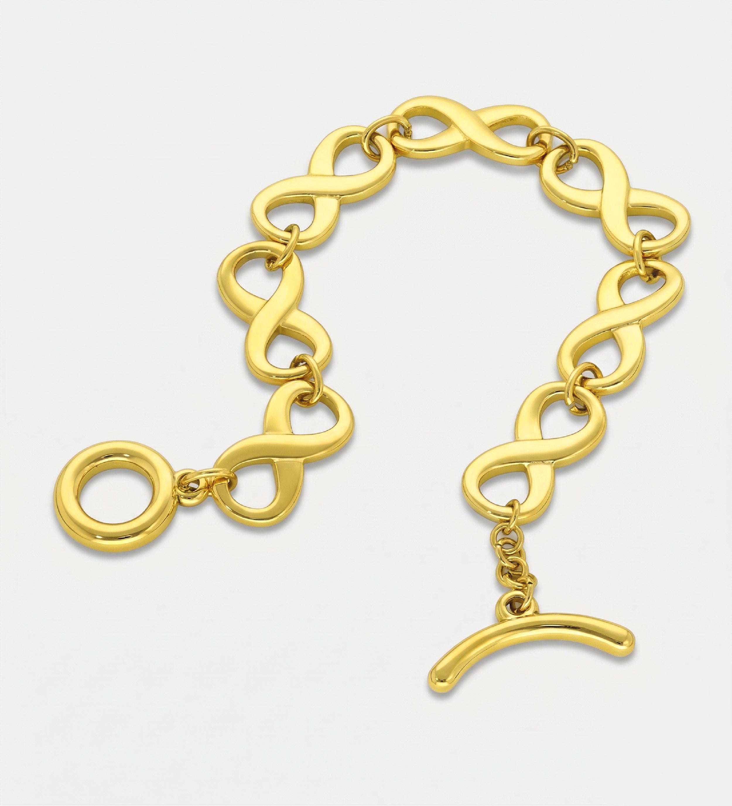 Twistfinity Toggle Bracelet in Gold - Ash & Harry