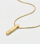 Vertical Bar Necklace in 18K Gold Plating on 925 Silver - Ash & Harry