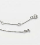 Vertical Bar Necklace in Rhodium Plating on 925 Silver - Ash & Harry