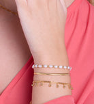 Dangling Dotted Bracelet in 18k Gold Plating on 925 Silver - Ash & Harry