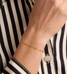 Dotted Chain Bracelet in 18k Gold Plating on 925 Silver - Ash & Harry