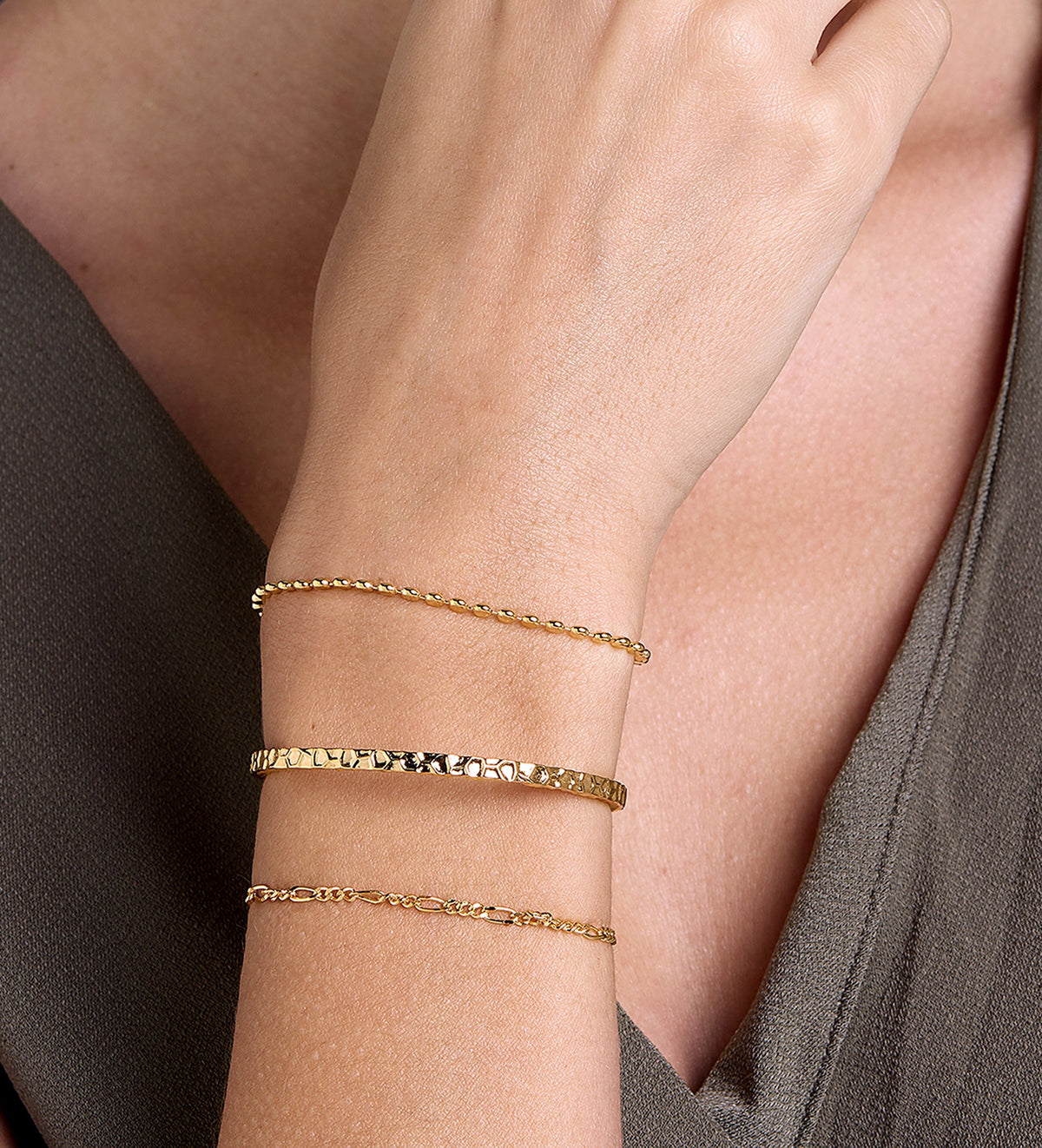 Figaro Bracelet in 18k Gold Plating on 925 Silver - Ash & Harry