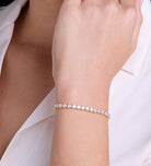 Tennis Bracelet in 18k Gold Plating on 925 Silver - Ash & Harry