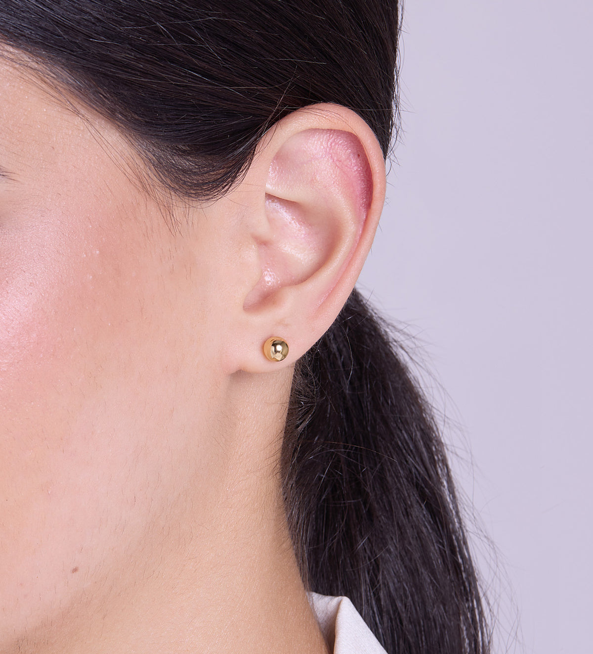 Bold Ball Studs in 18k Gold Plating on 925 Silver - Ash & Harry