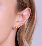 Bold Ball Studs in 18k Gold Plating on 925 Silver - Ash & Harry