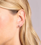 Bold Ball Studs in Rhodium Plating on 925 Silver - Ash & Harry