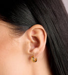 Bold Huggie Hoops in 18k Gold Plating on 925 Silver - Ash & Harry
