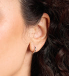 Classic Huggie Hoops in Rhodium Plating on 925 Silver - Ash & Harry