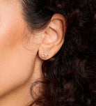 Pave Heart Earrings in 18k Gold Plating on 925 Silver - Ash & Harry