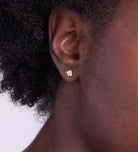 Pave Spade Earrings in 18k Gold Plating on 925 Silver - Ash & Harry