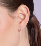 Spiral Hoops in Rhodium Plating on 925 Silver - Ash & Harry