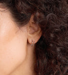Spiral Hoops in Rhodium Plating on 925 Silver - Ash & Harry