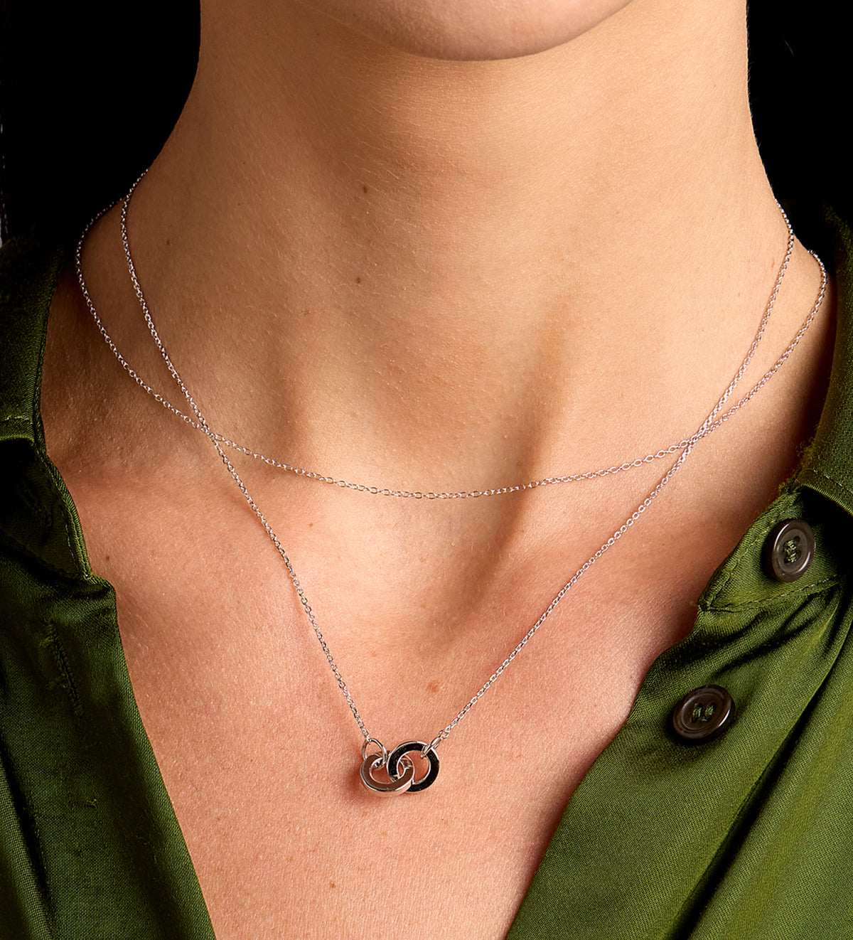 Chain Necklace in Rhodium Plating on 925 Silver - Ash & Harry