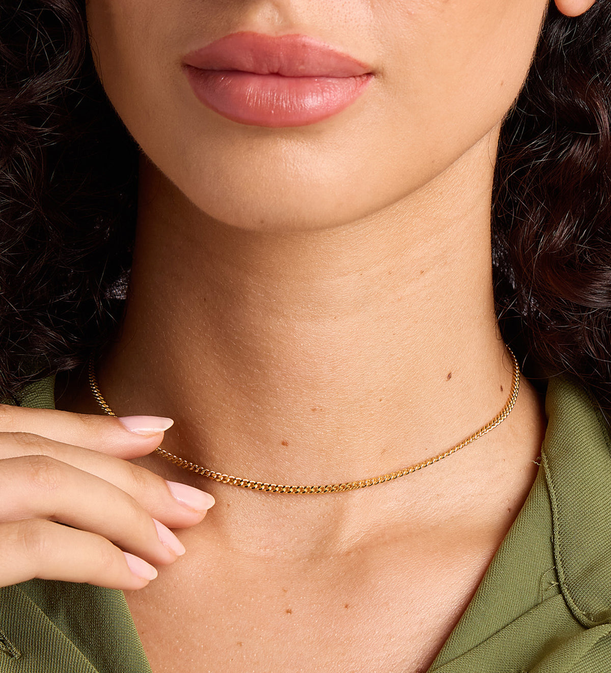 Curb Chain Necklace in 18k Gold Plating on 925 Silver - Ash & Harry