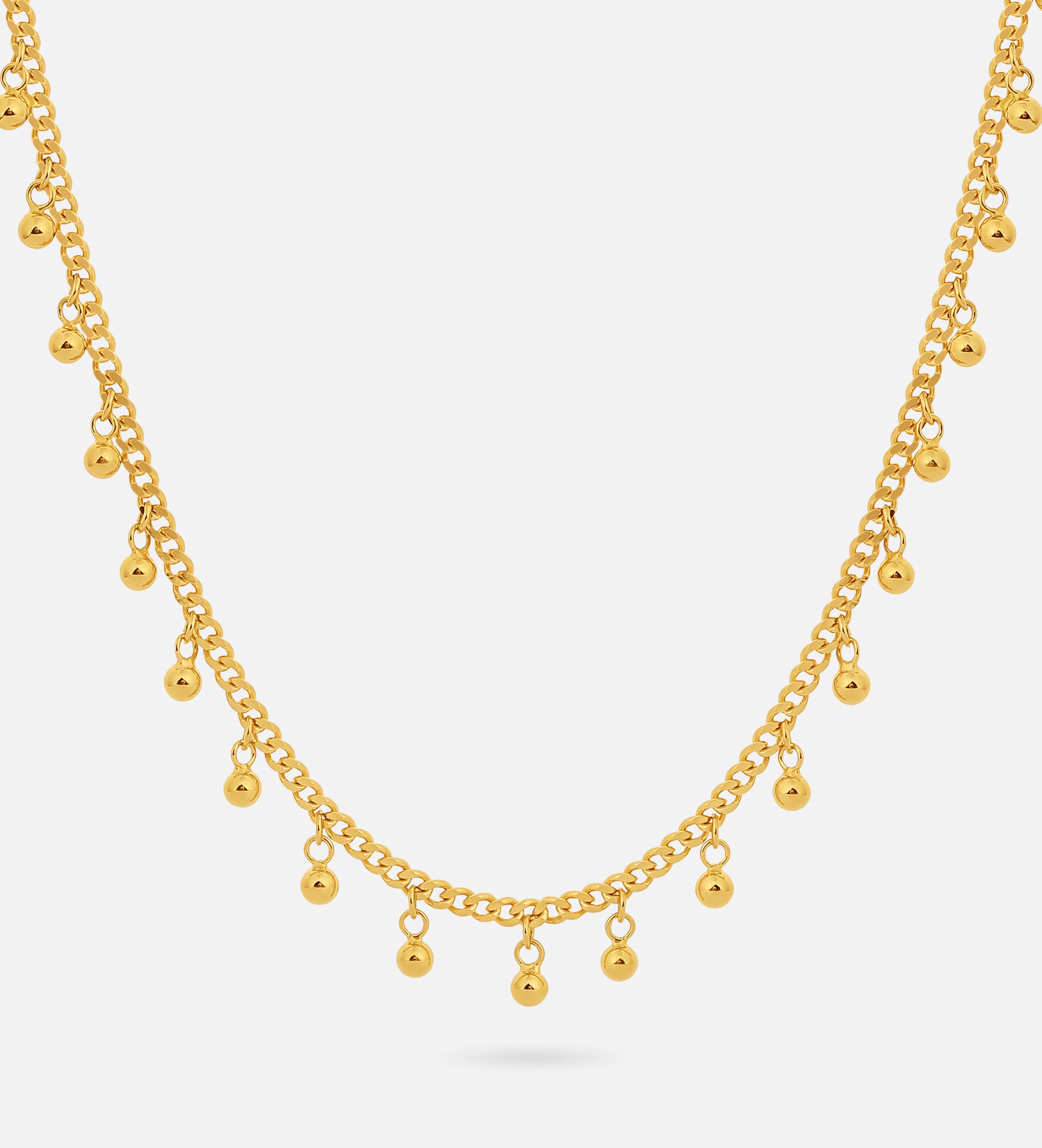 Dangling Dotted Choker in 18k Gold Plating on 925 Silver - Ash & Harry