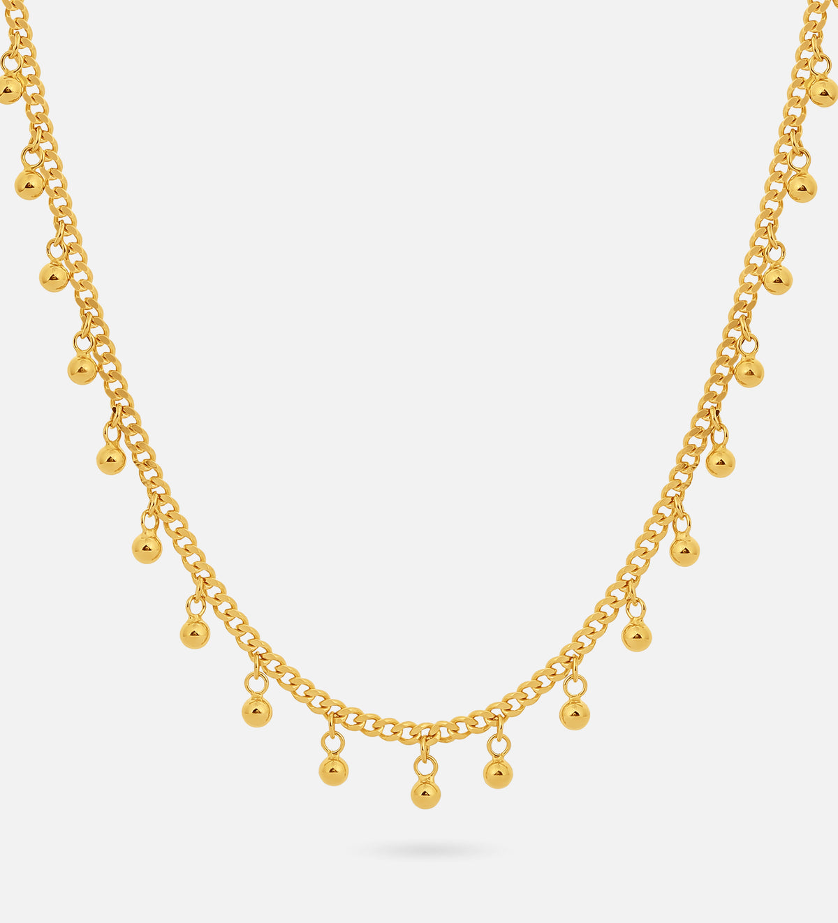 Dangling Dotted Choker in 18k Gold Plating on 925 Silver - Ash & Harry