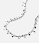 Dangling Dotted Choker in Rhodium Plating on 925 Silver - Ash & Harry