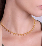 Dangling Dotted Choker in 18k Gold Plating on 925 Silver - Ash & Harry