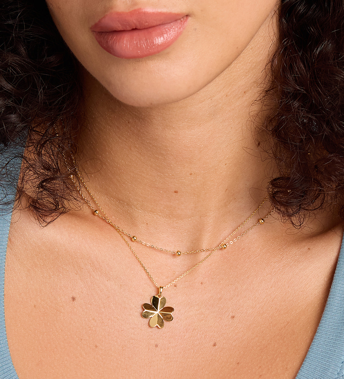 Dotted Chain Necklace in 18k Gold Plating on 925 Silver - Ash & Harry