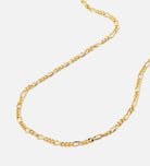 Figaro Chain Necklace in 18k Gold Plating on 925 Silver - Ash & Harry