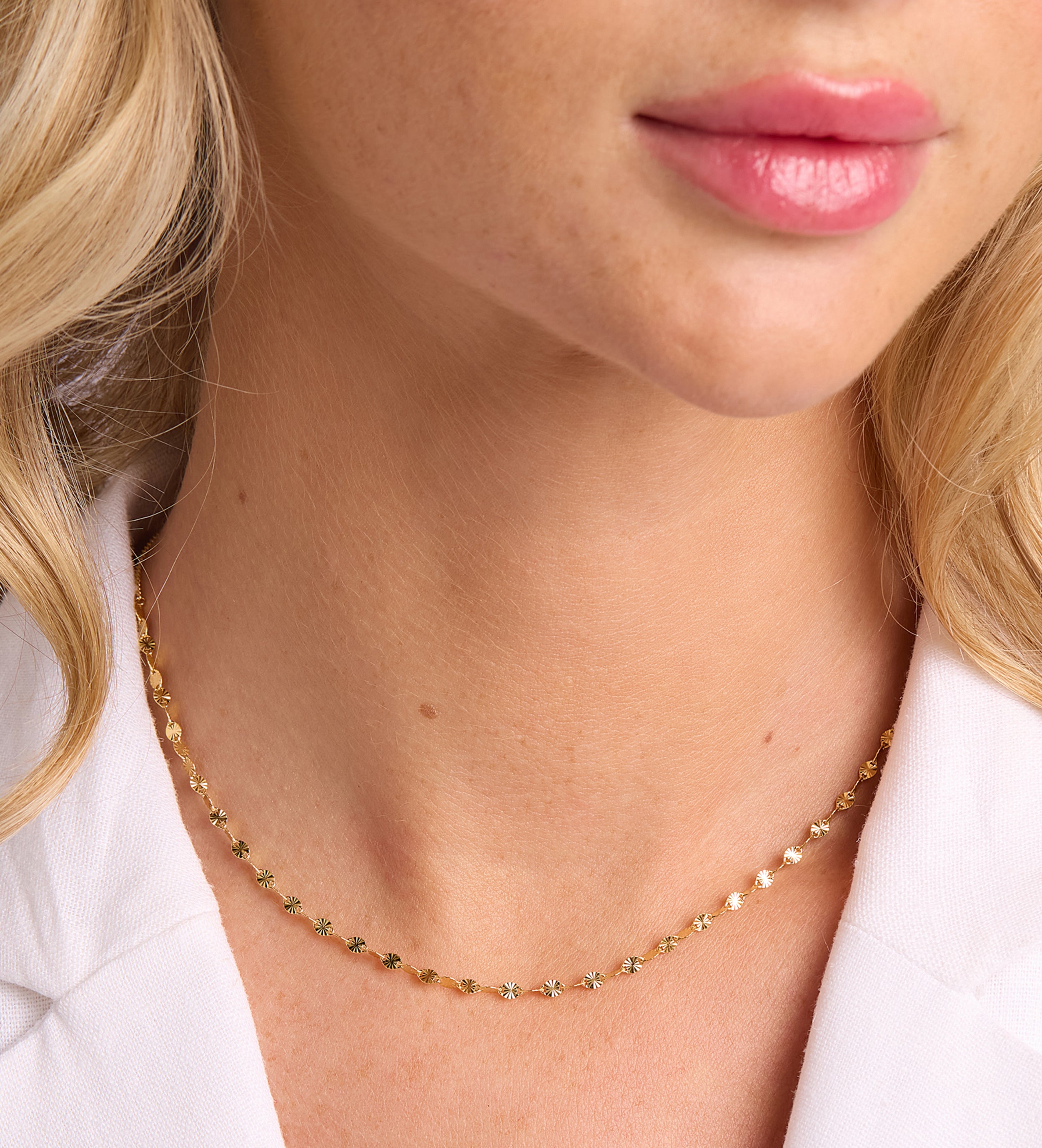 Flutter Chain Choker in 18k Gold Plating on 925 Silver - Ash & Harry