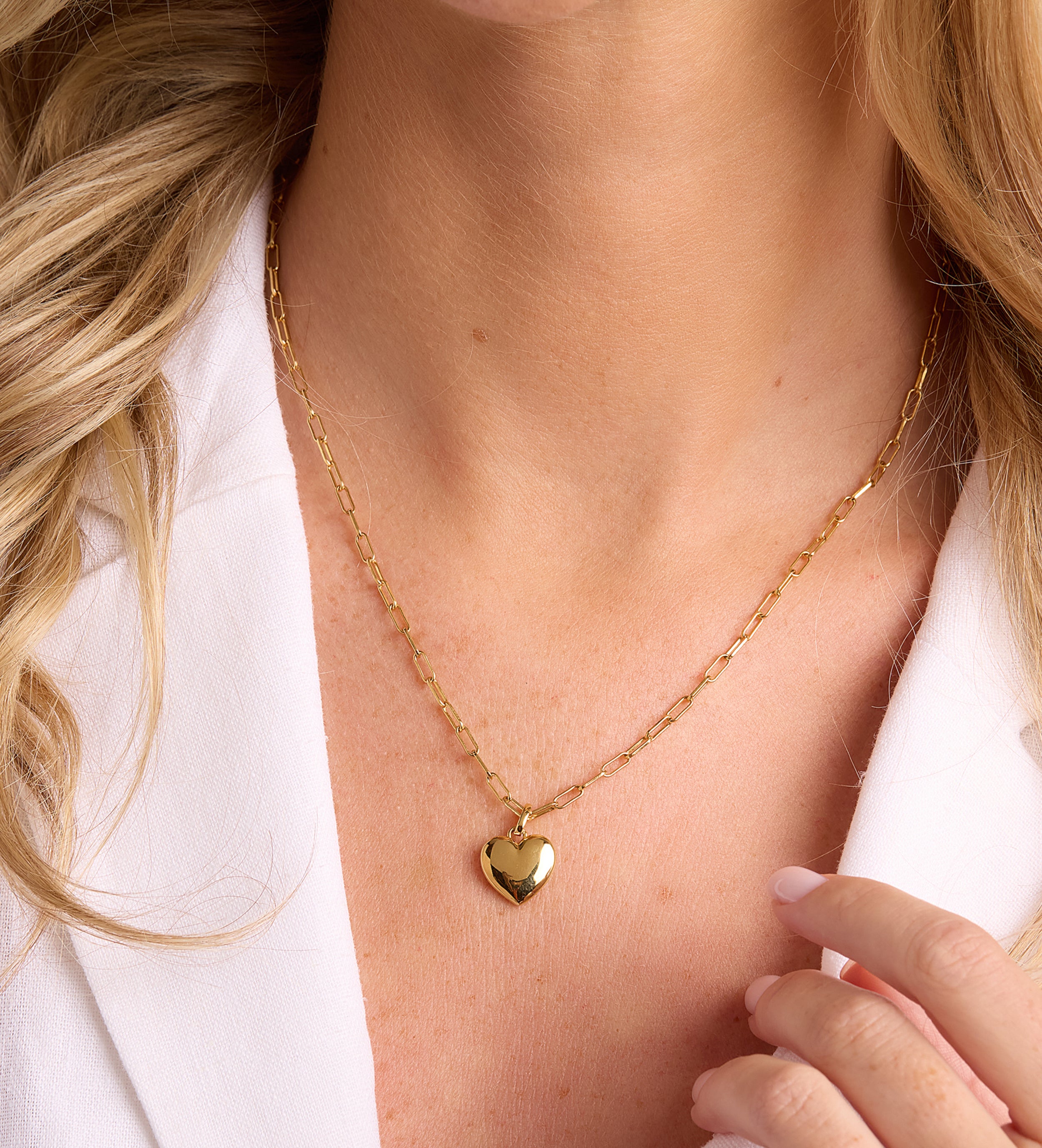 Heart Necklace in 18k Gold Plating on 925 Silver - Ash & Harry